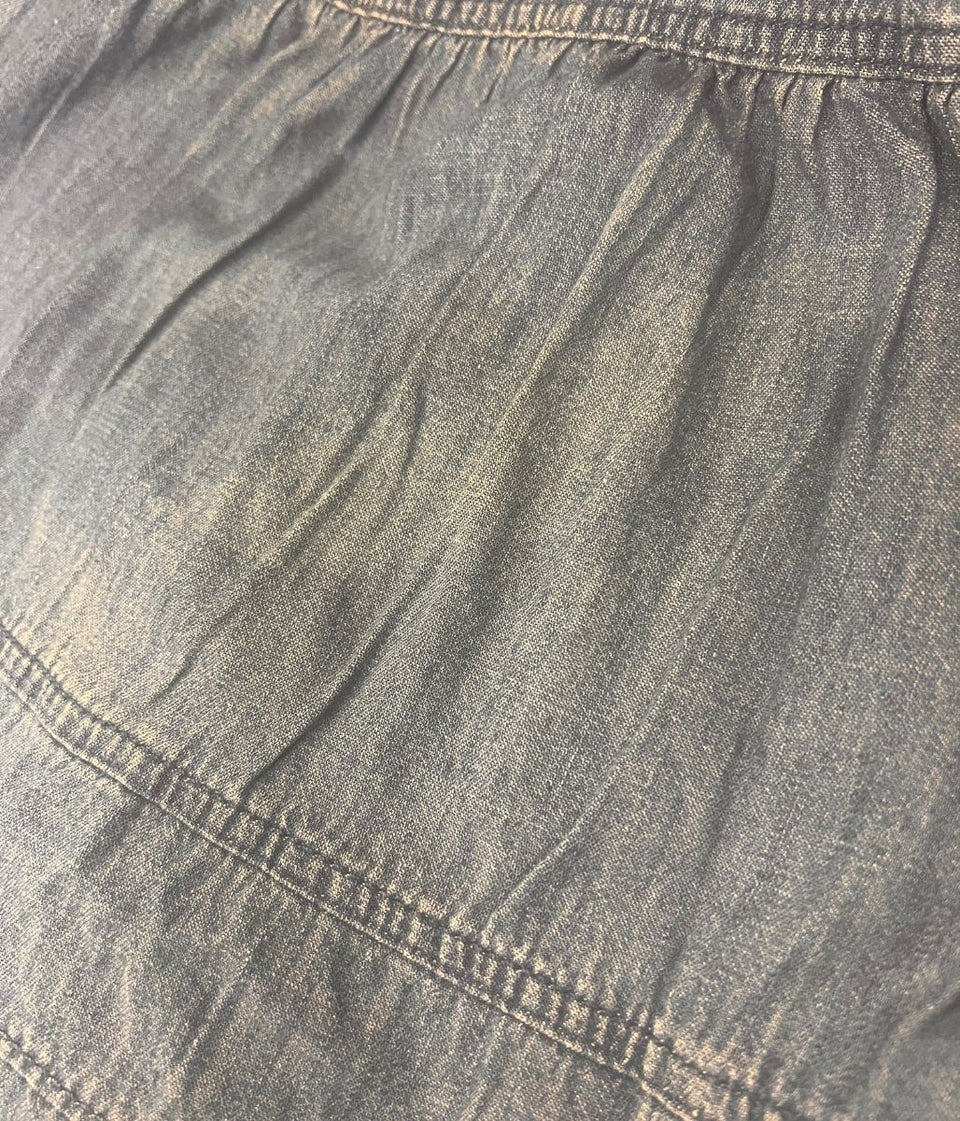 Denim Tiered Midi Skirt - Seconds