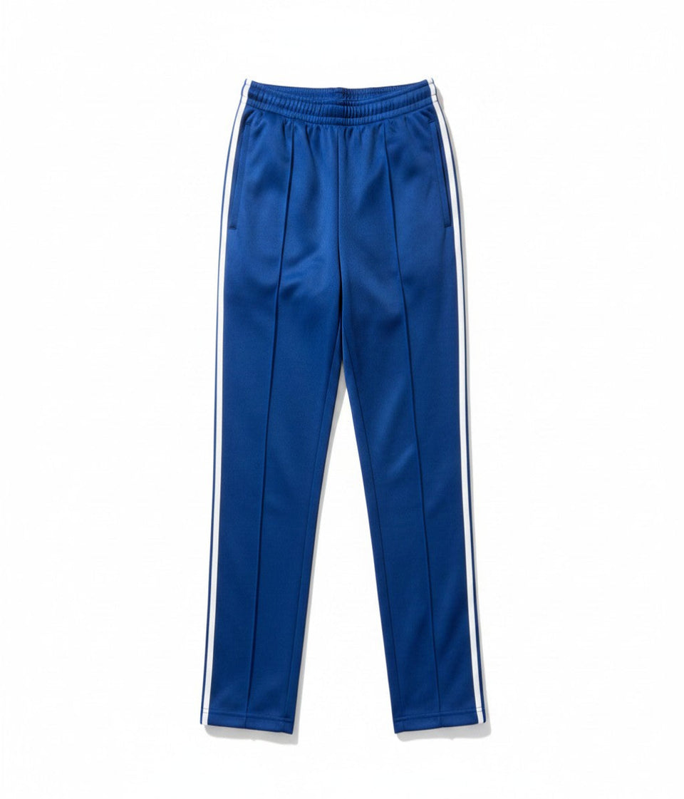 blue jogger trousers with a side stripe, for women flat lay image