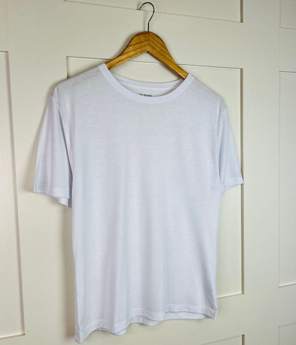 White Relaxed Short Sleeve Tee