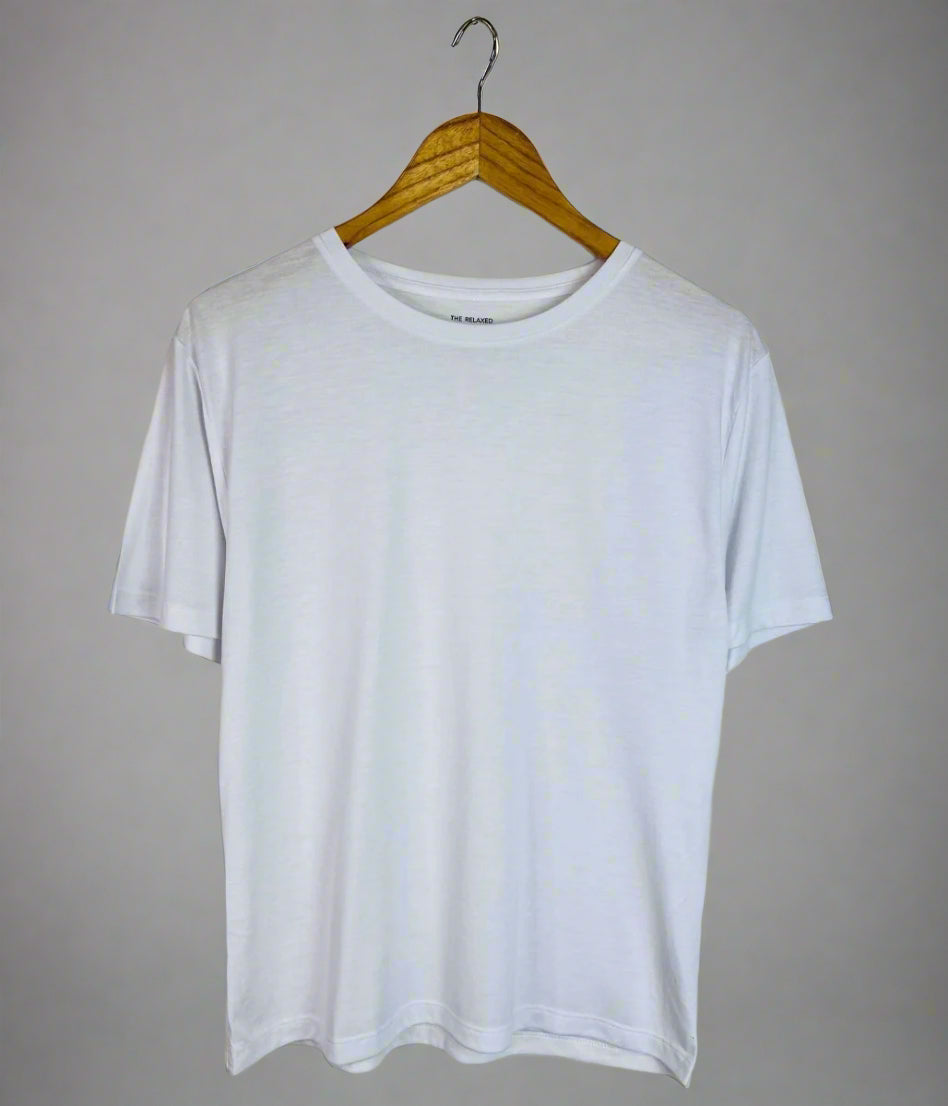 White Relaxed Short Sleeve Tee