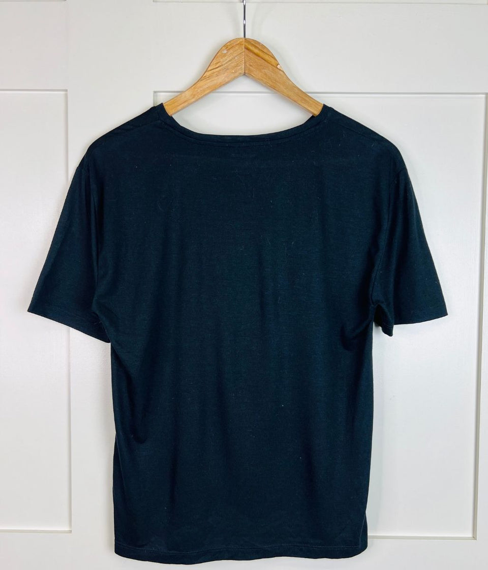 Black Relaxed Short Sleeve Tee