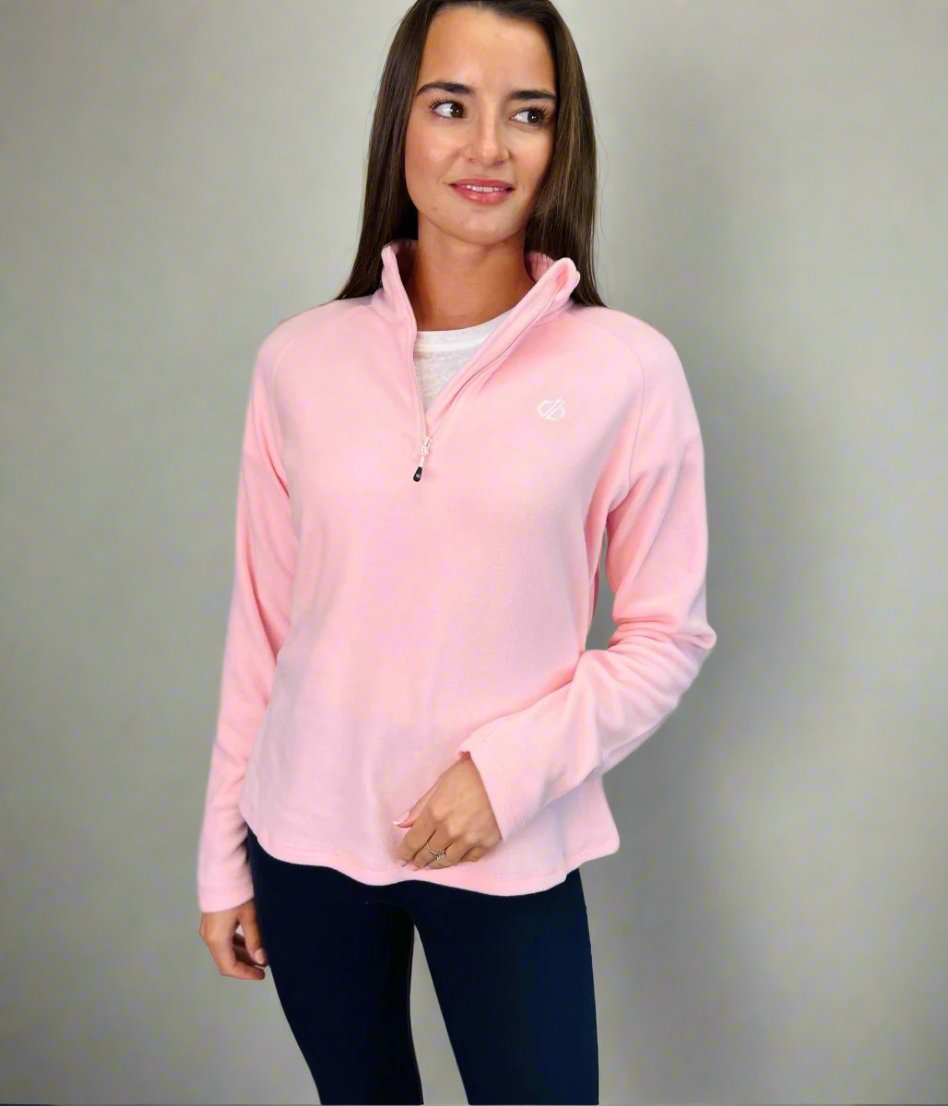 pink womens fleece top