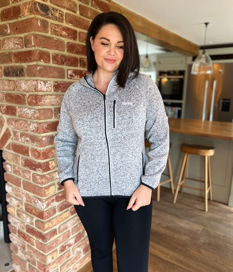 Light Grey Newhill Hooded Full Zip Fleece