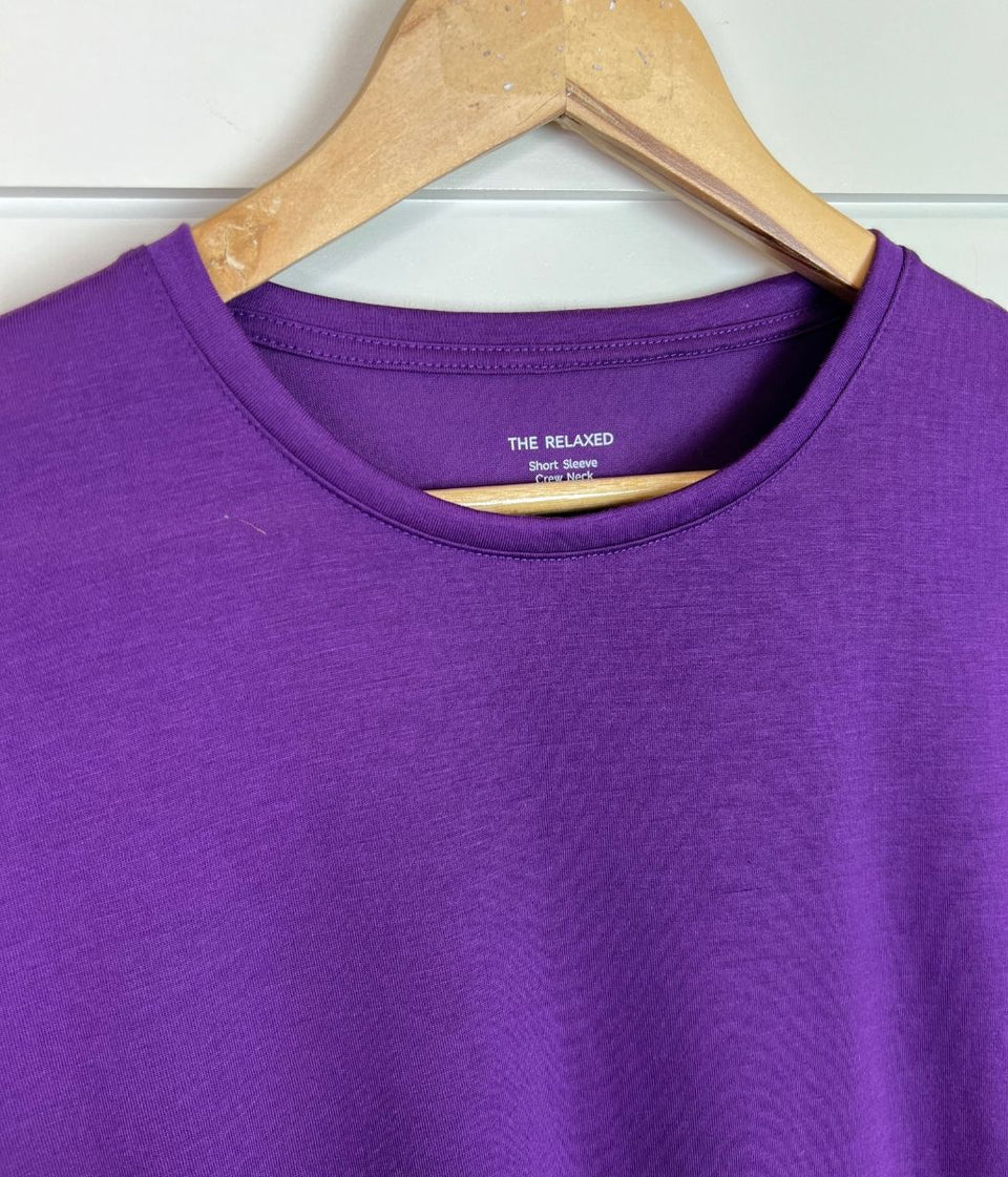 Purple Relaxed Short Sleeve Tee