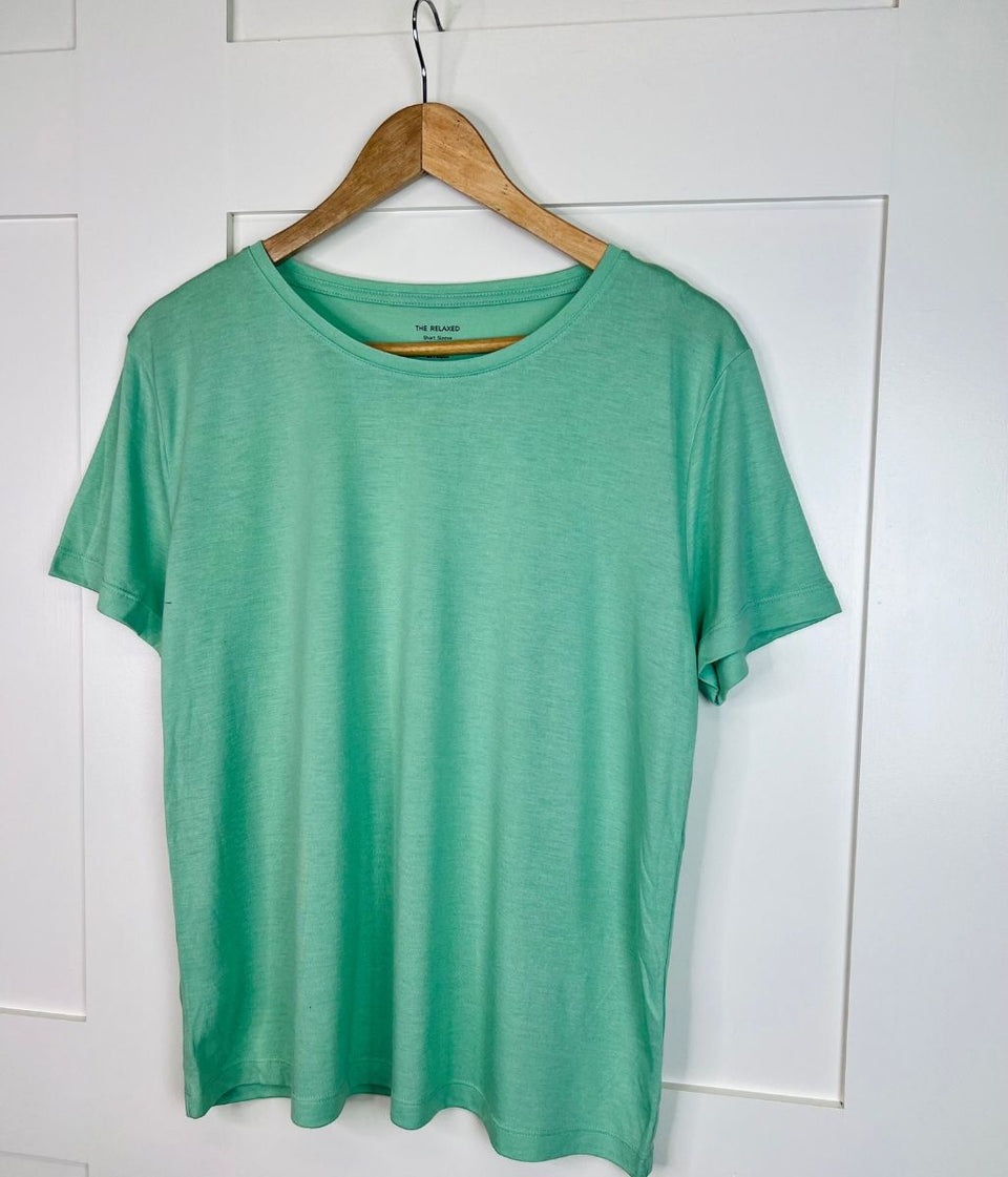 Green Relaxed Short Sleeve Tee