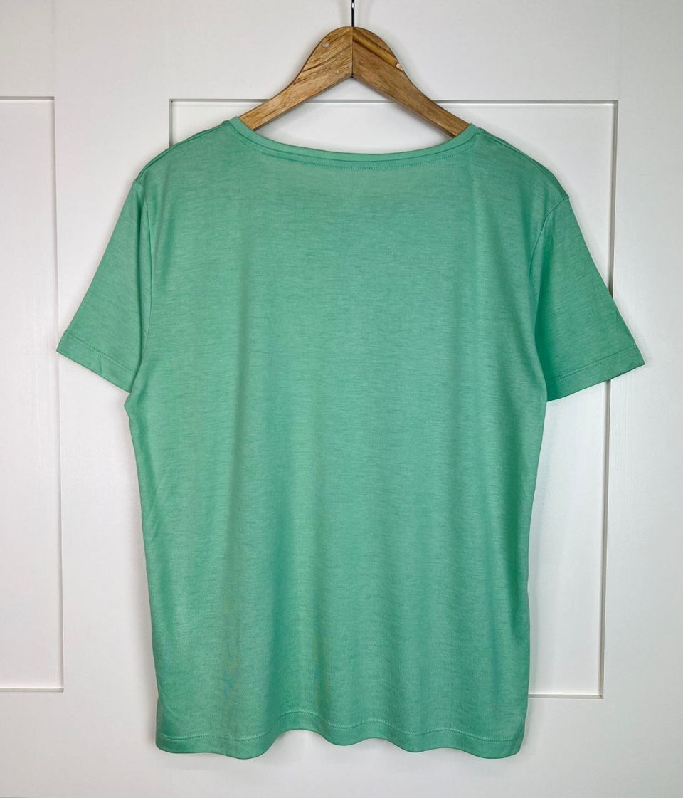 Green Relaxed Short Sleeve Tee