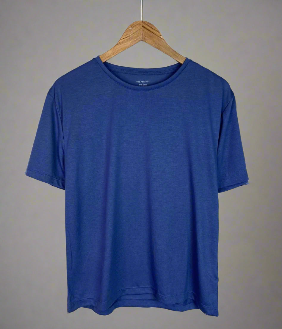 Denim Blue Relaxed Short Sleeve Tee