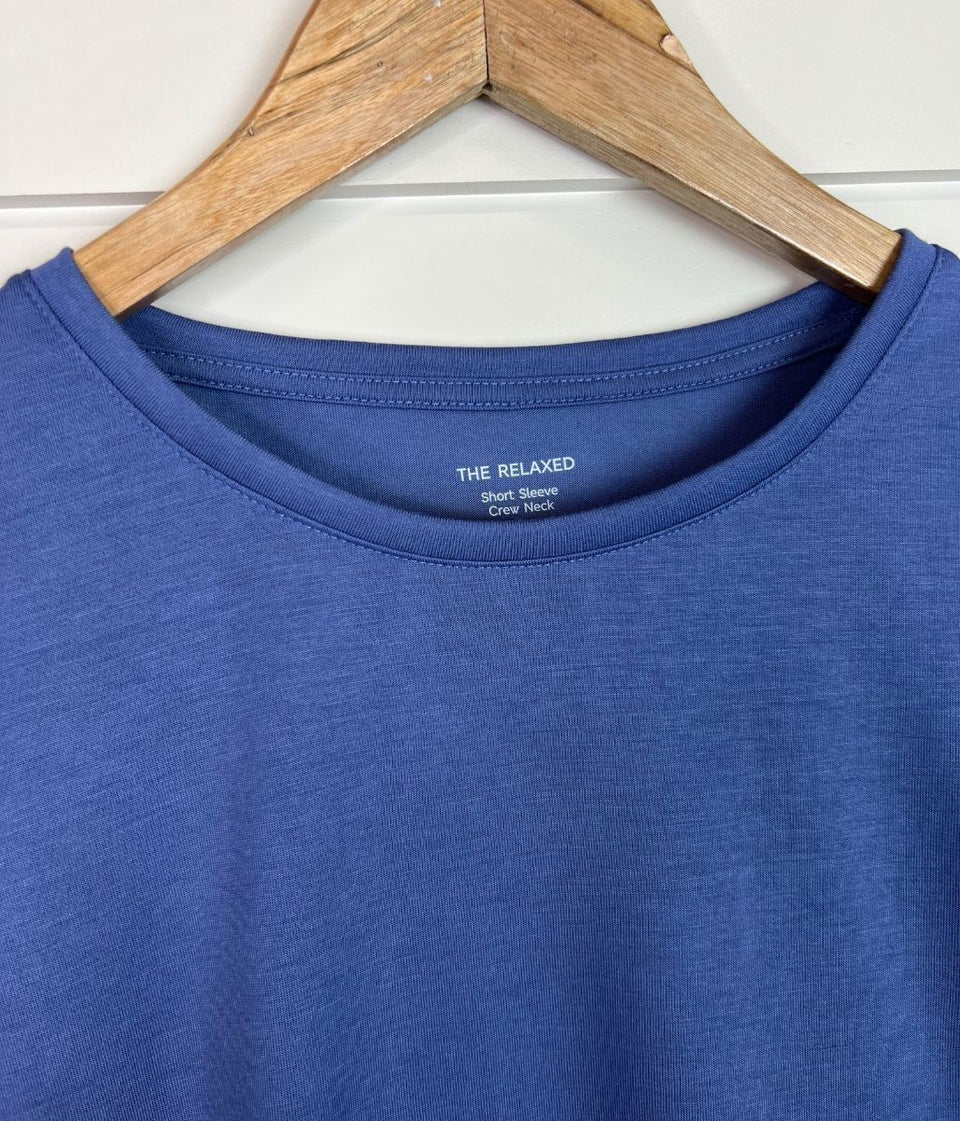 Denim Blue Relaxed Short Sleeve Tee