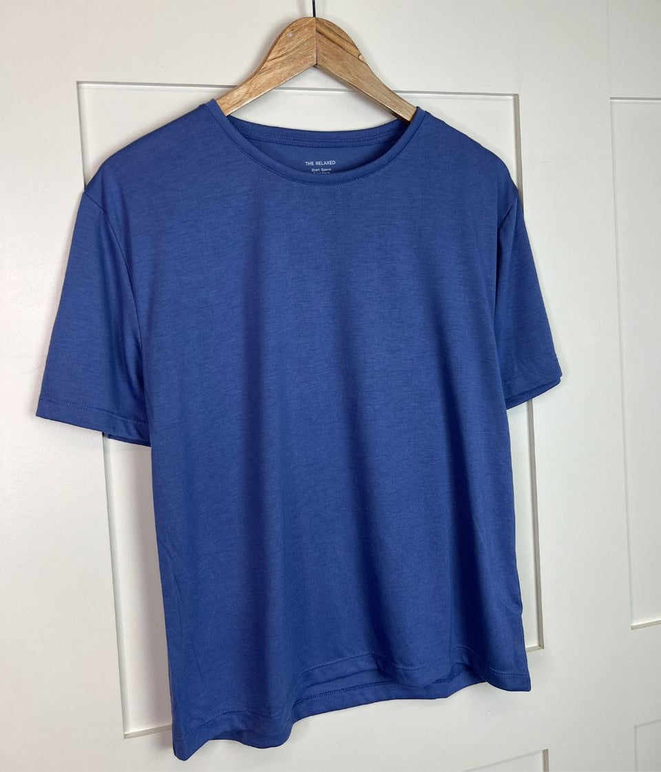 Denim Blue Relaxed Short Sleeve Tee