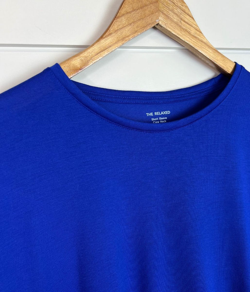 Cobalt Blue Relaxed Short Sleeve Tee