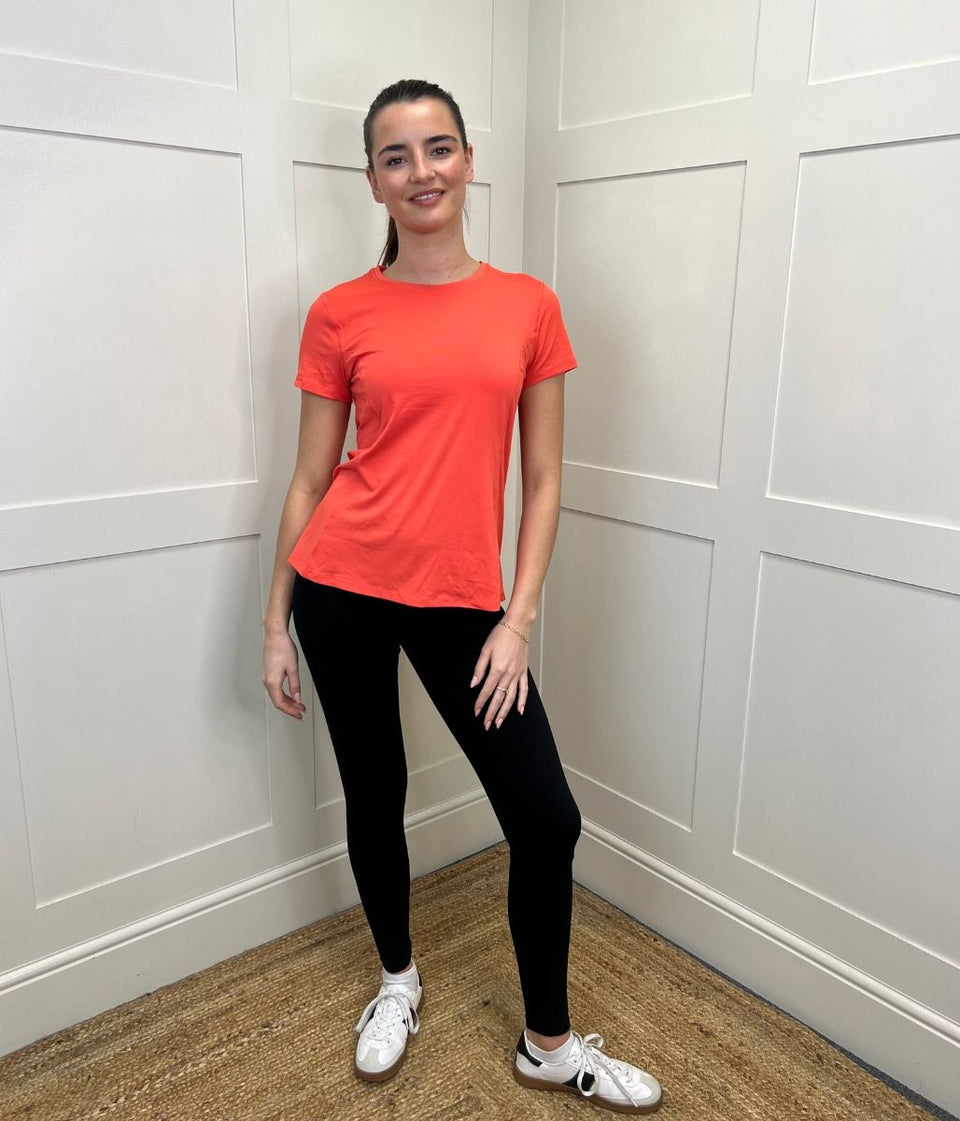 Coral Short Sleeve Good Move Active Top