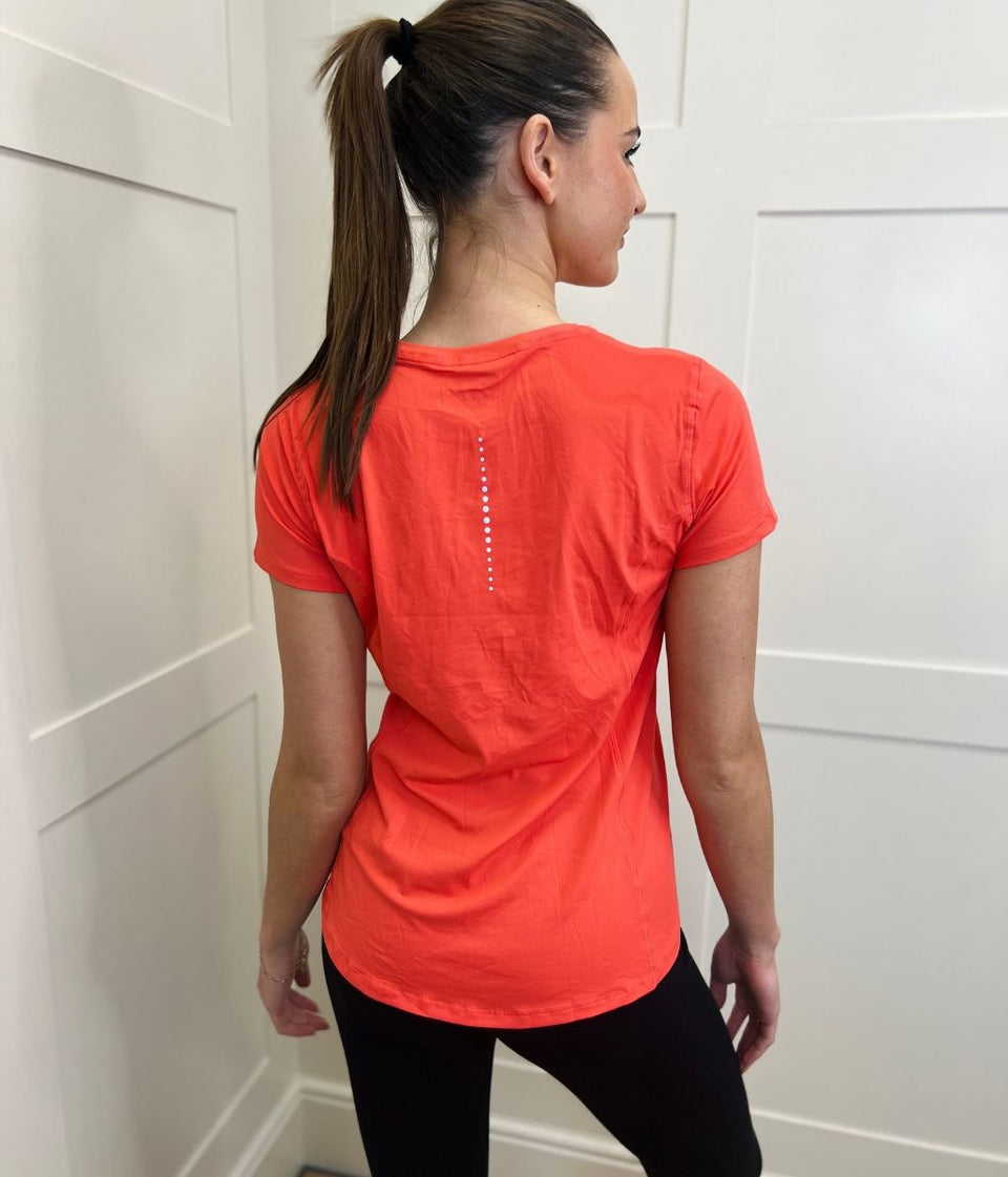 Coral Short Sleeve Good Move Active Top