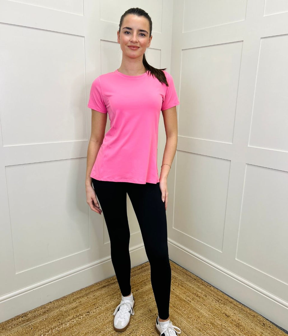 Pink Short Sleeve Good Move Active Top