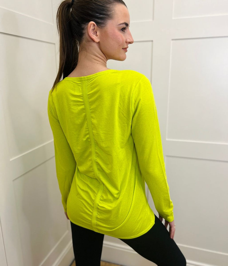 Lime Green Long Sleeve Good Move Active Top