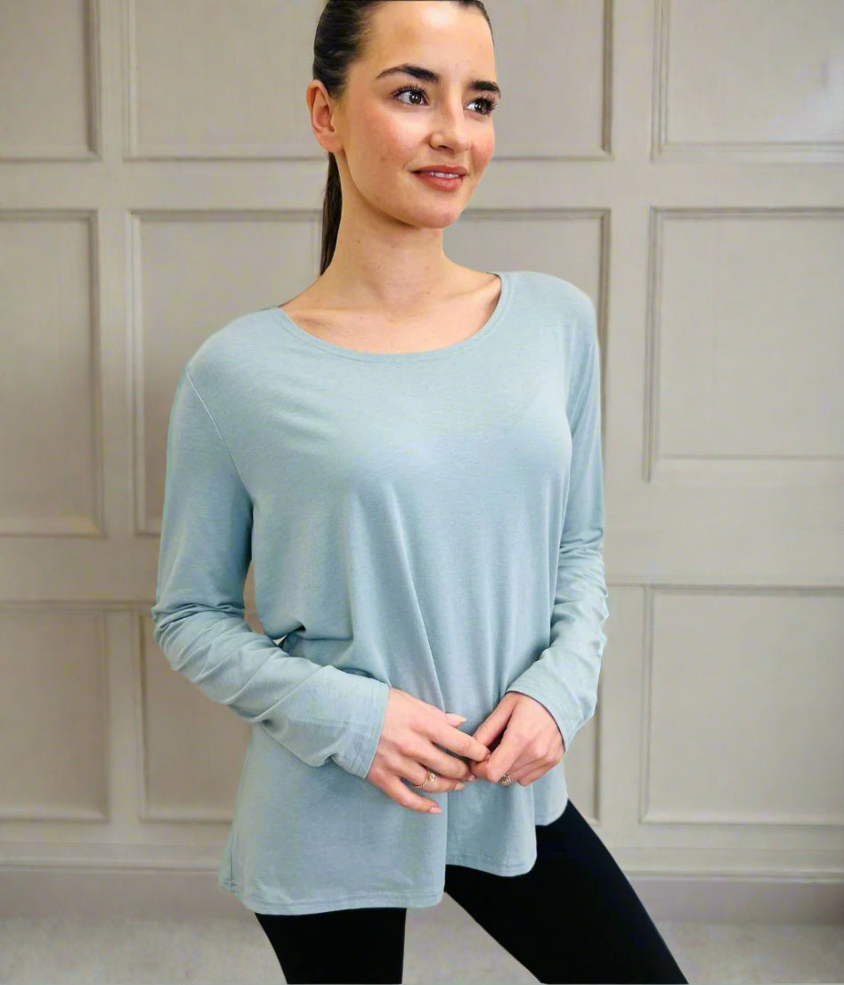 Sage Long Sleeve Good Move Active Top