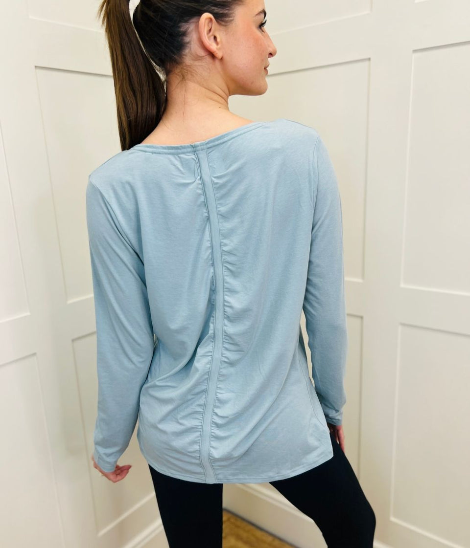 Sage Long Sleeve Good Move Active Top