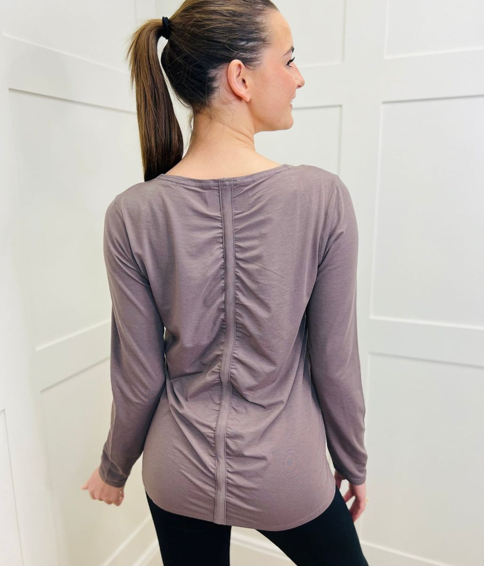 Chocolate Long Sleeve Good Move Active Top