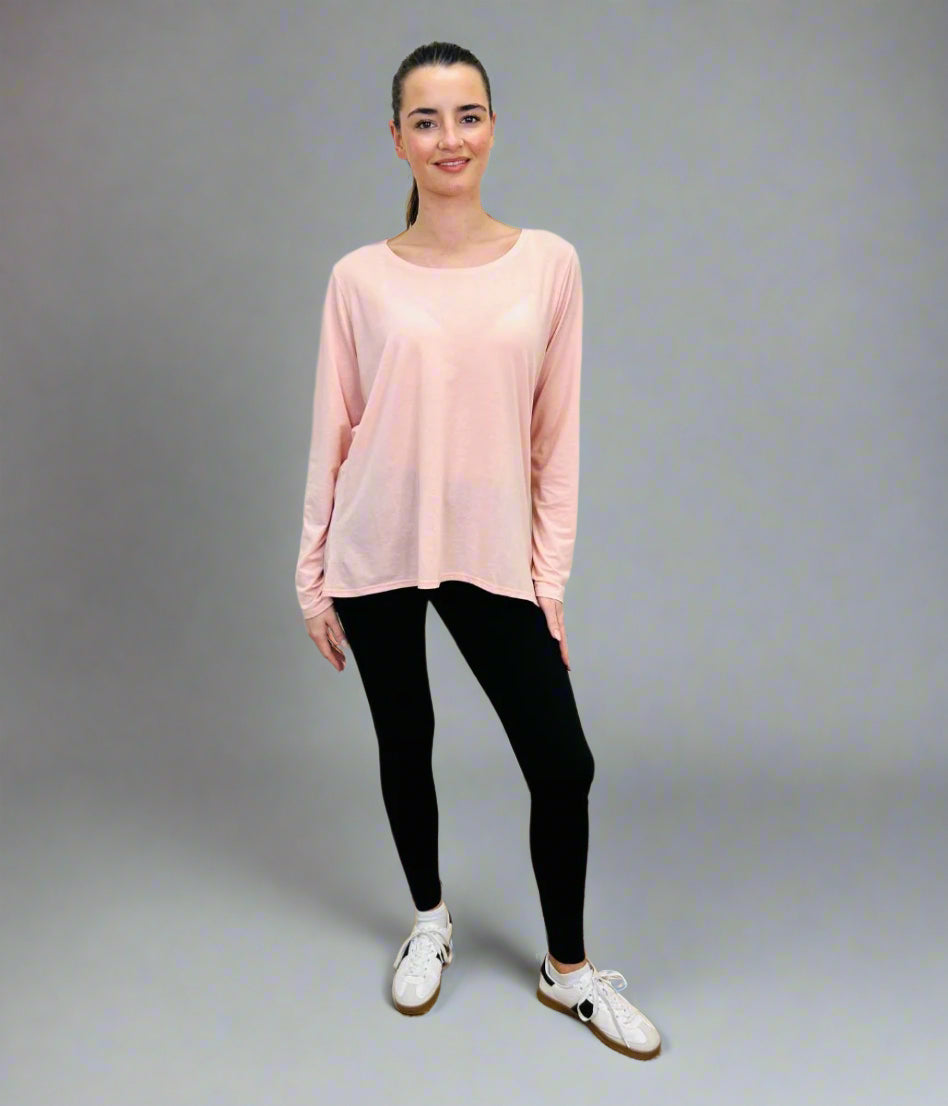 Pale Pink Long Sleeve Good Move Active Top