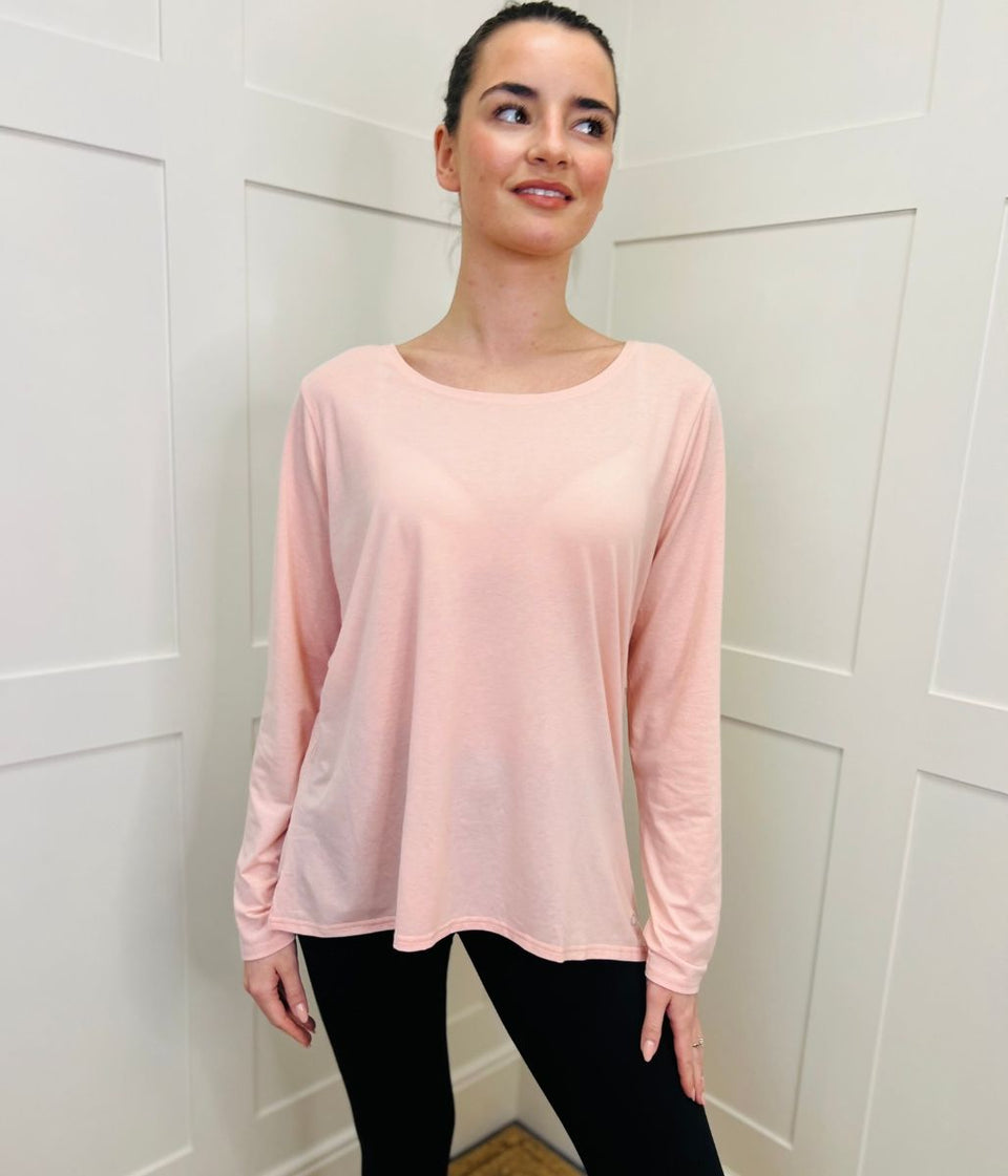 Pale Pink Long Sleeve Good Move Active Top