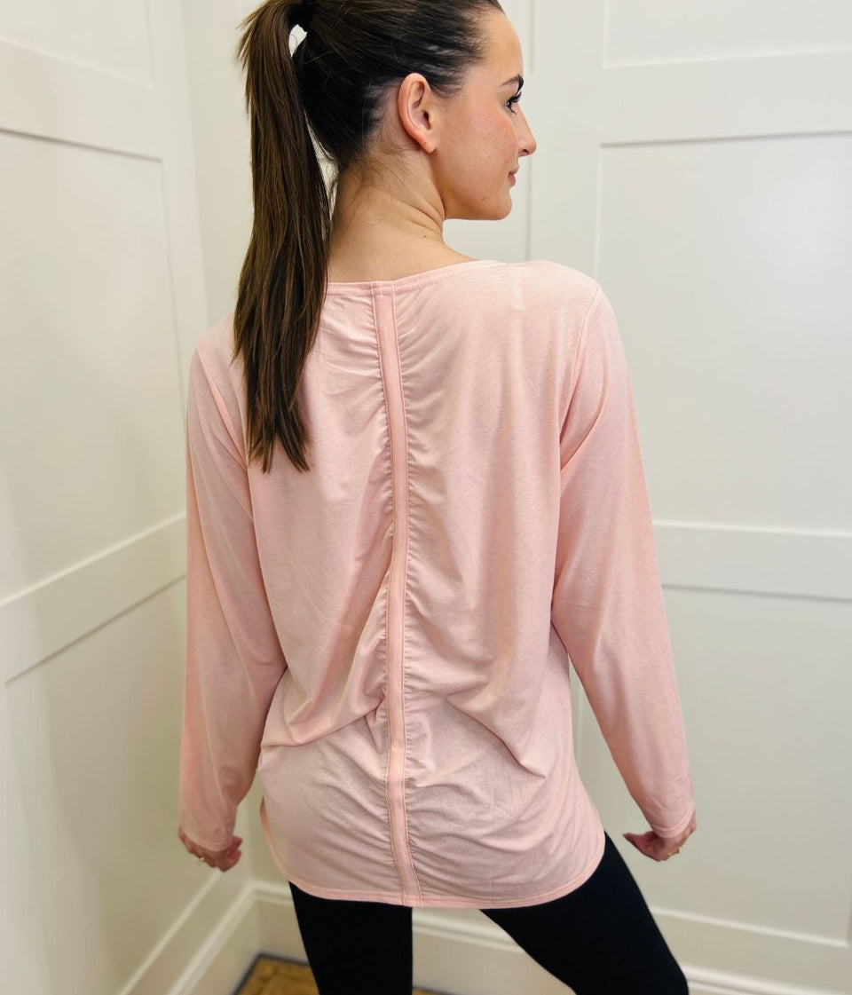 Pale Pink Long Sleeve Good Move Active Top