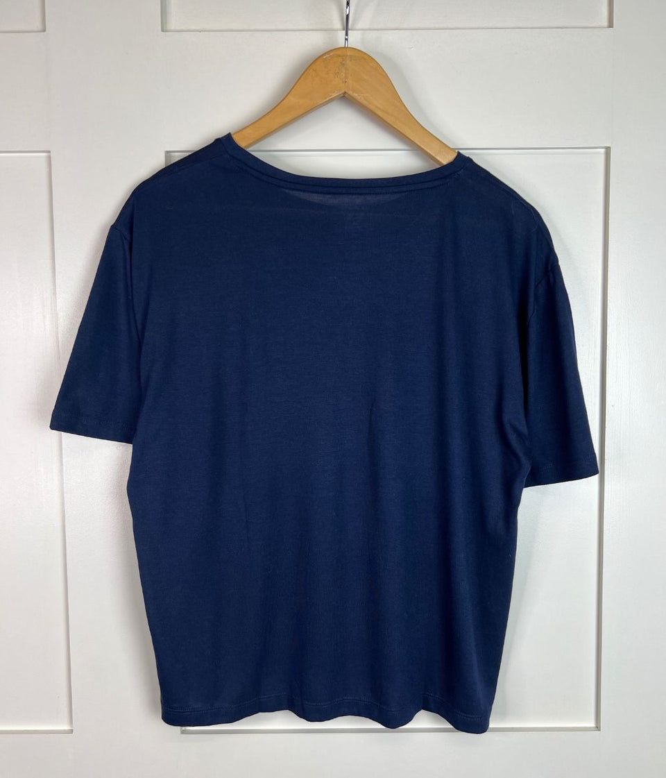 Navy Relaxed Short Sleeve Tee