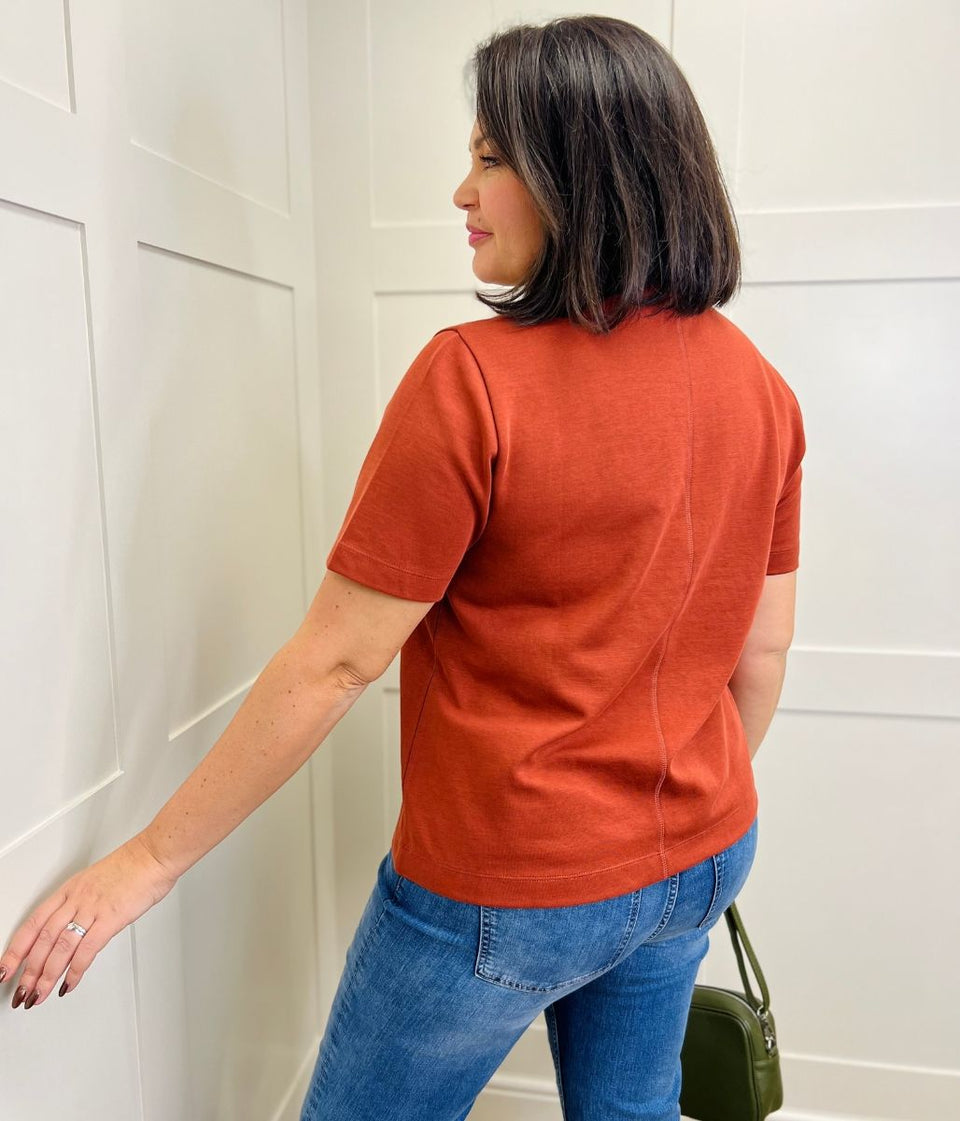 Burnt Orange Premium Cotton Rich T Shirt