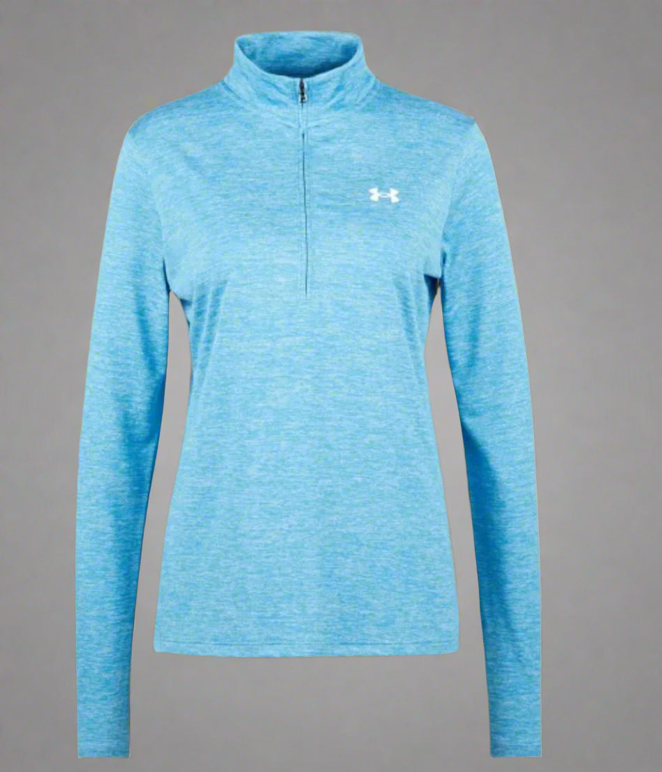 Blue Under Armour 1/2 Zip Tech Top