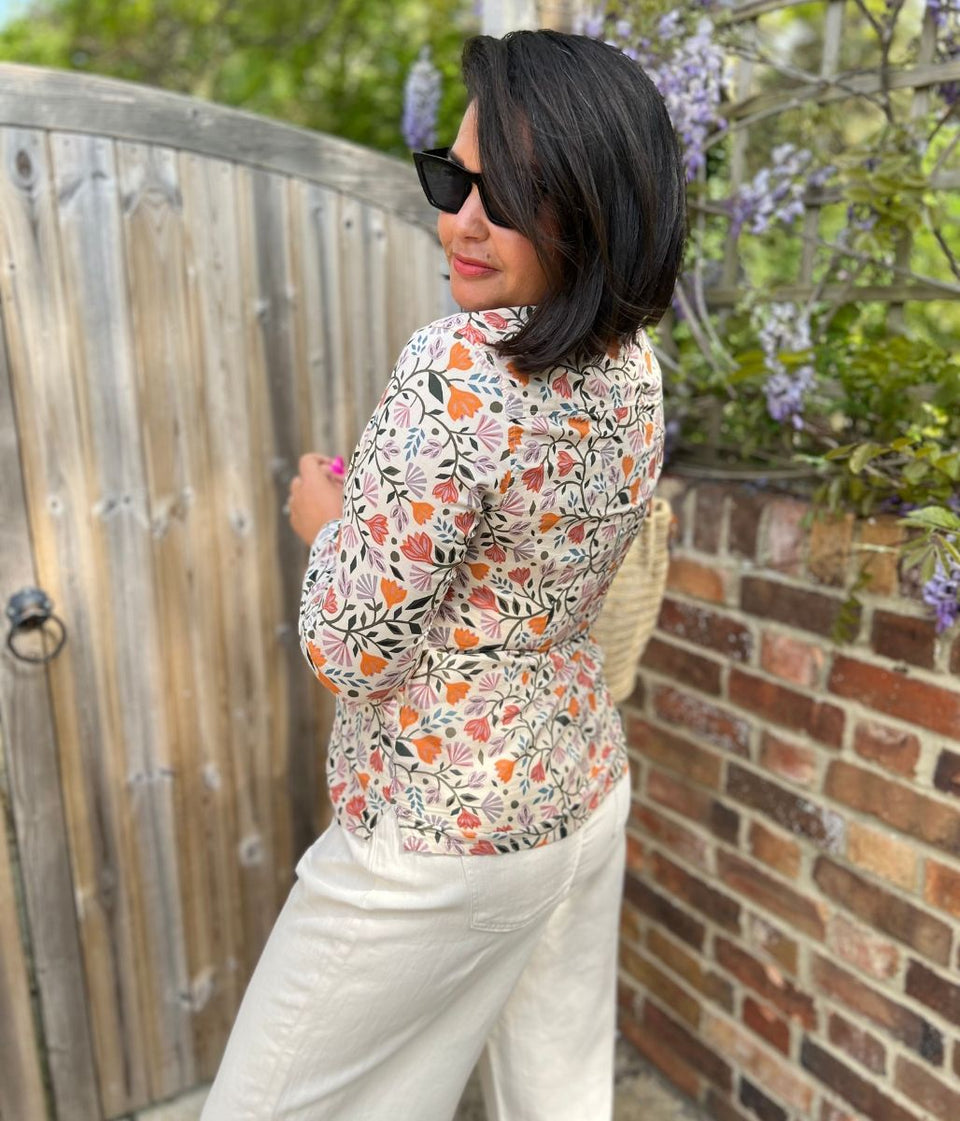 Ex Seasalt Flower Print Larissa Shirt