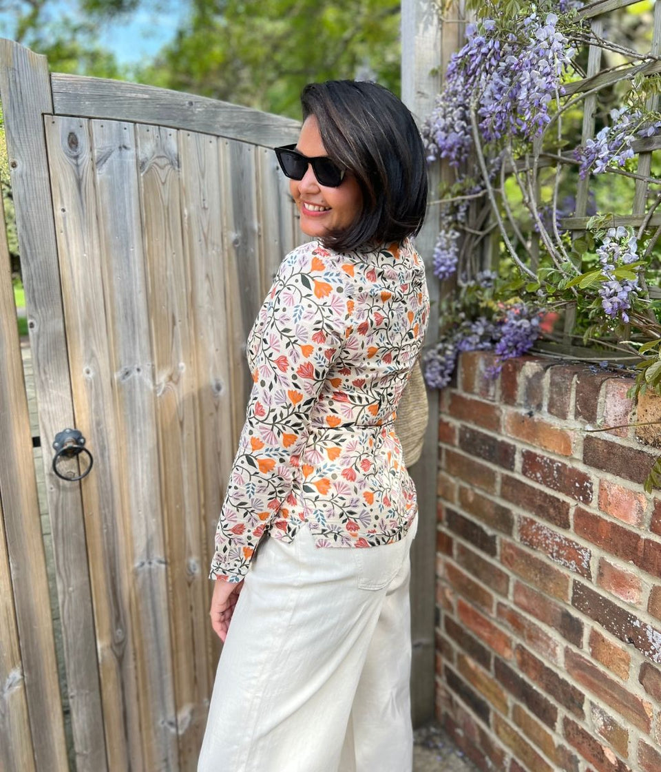 Ex Seasalt Flower Print Larissa Shirt