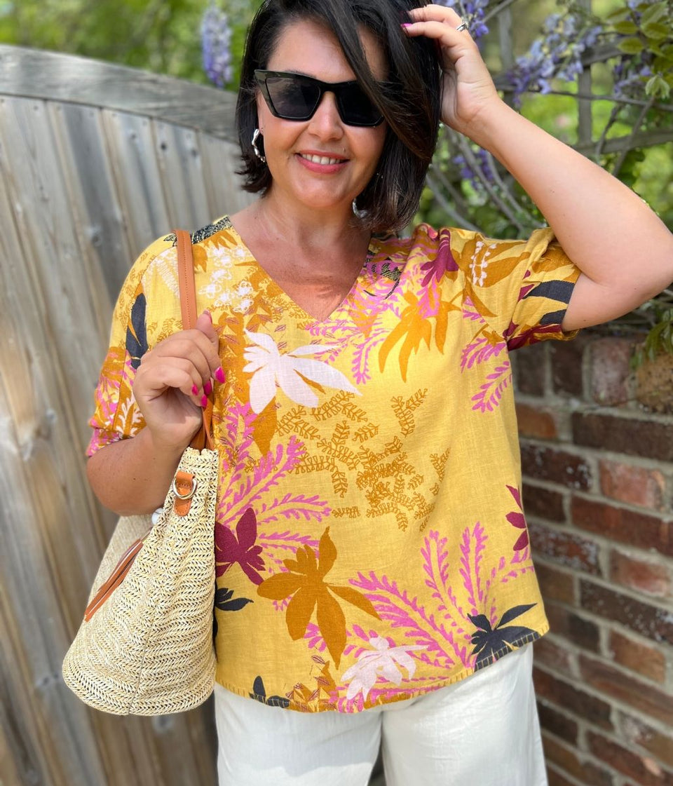 Kate Linen Blend Top