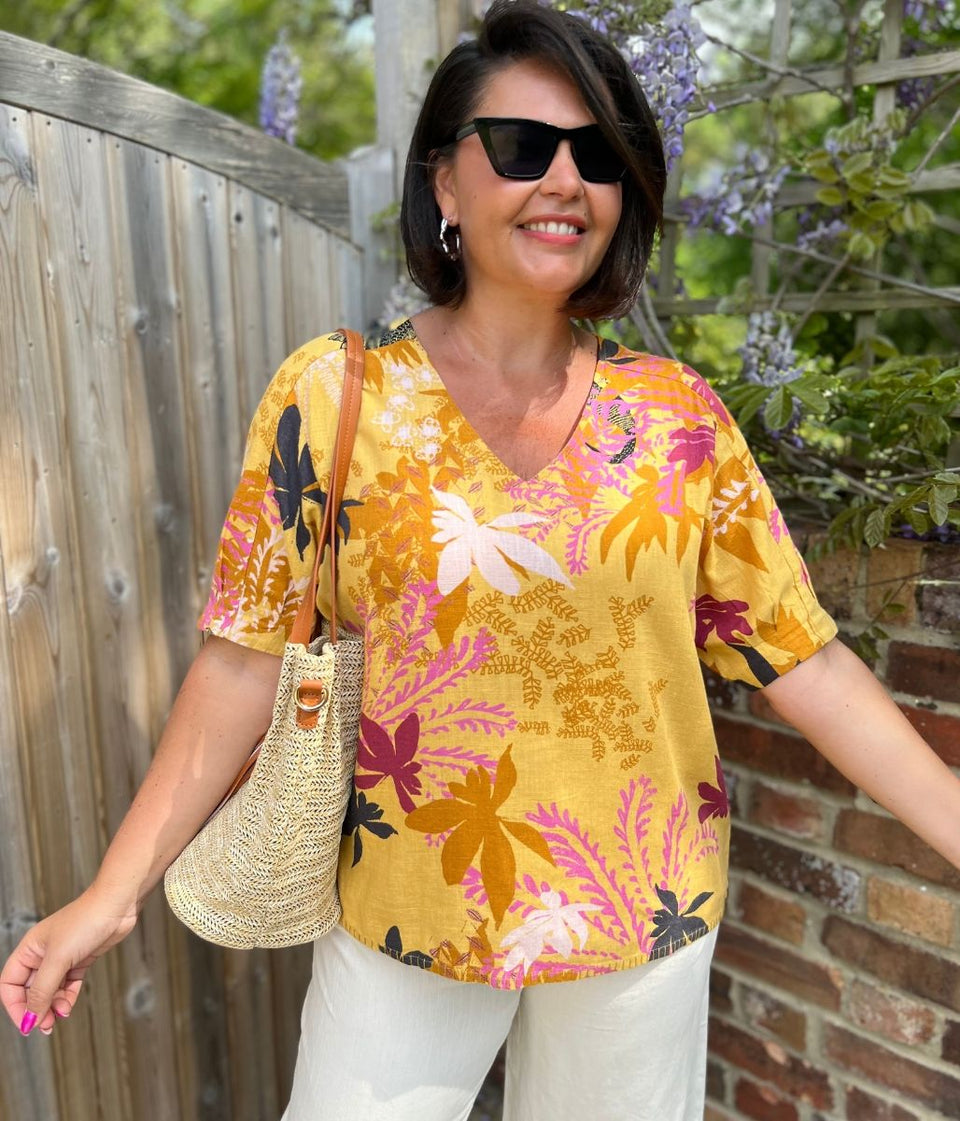 Kate Linen Blend Top