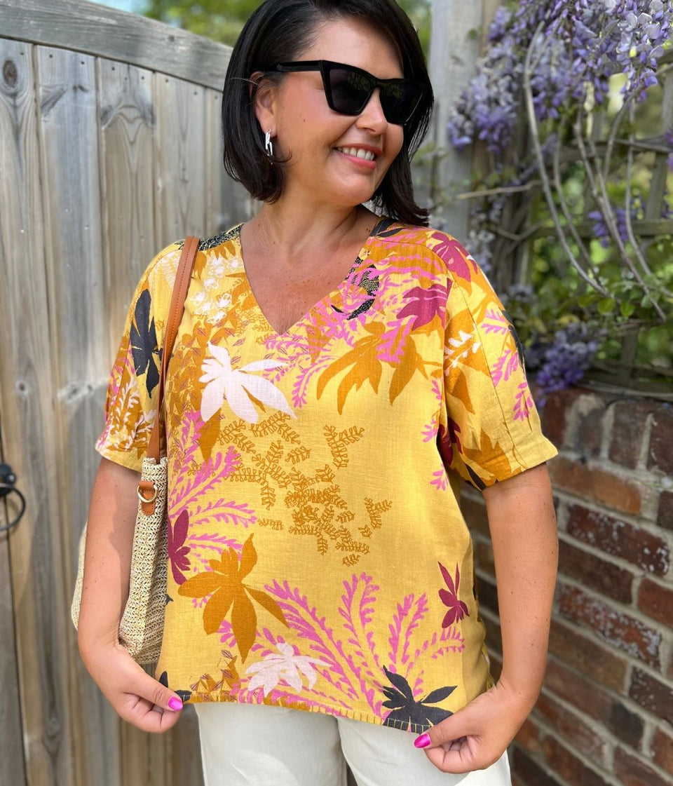 Kate Linen Blend Top