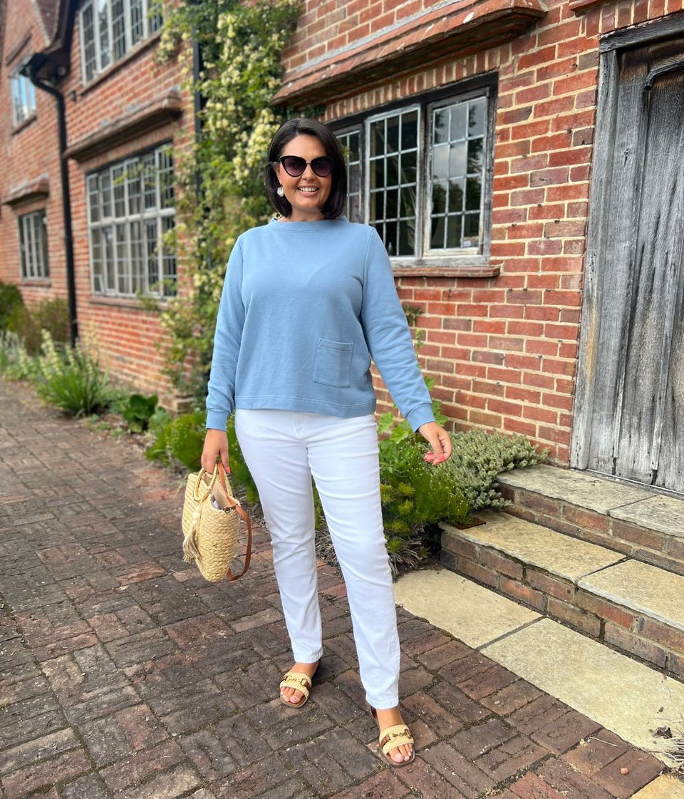 Blue Ex Seasalt Rippling Tide Jersey Sweatshirt