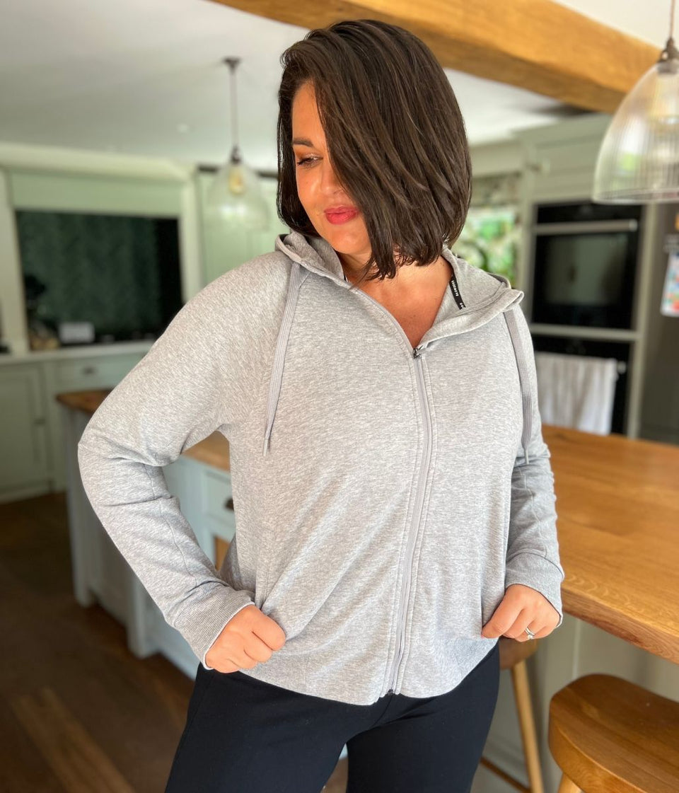 Grey Full Zip Hoodie