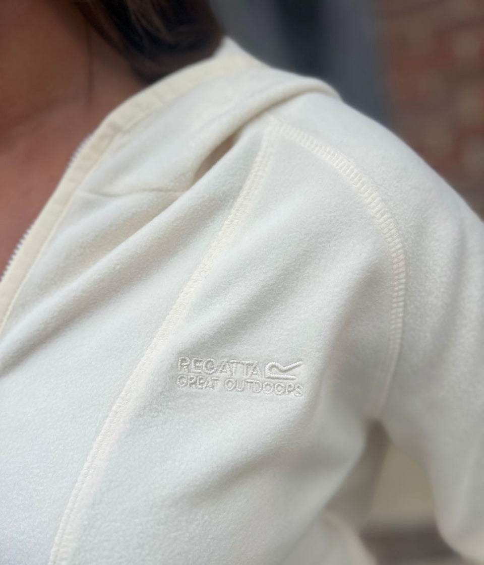 Cream Warriewood Hooded 1/4 Zip Fleece