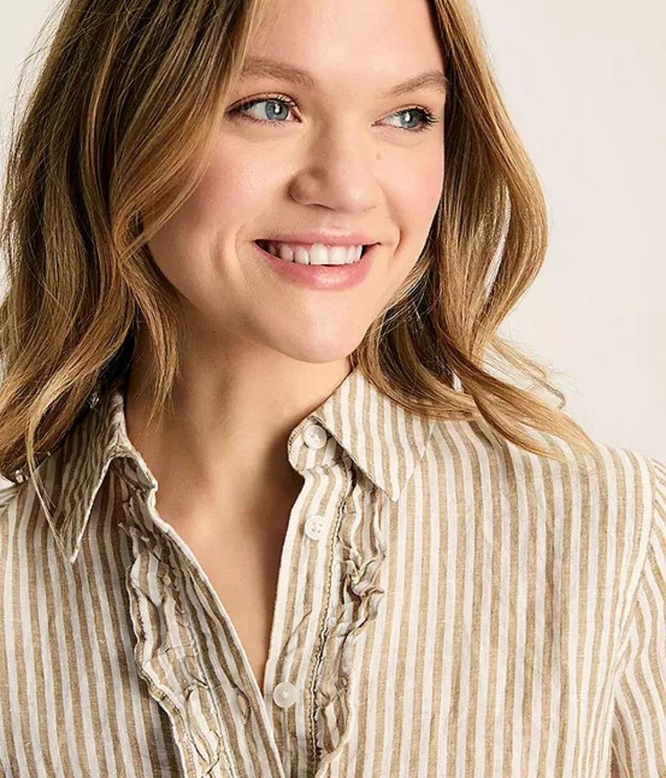 Selene Striped LInen Shirt