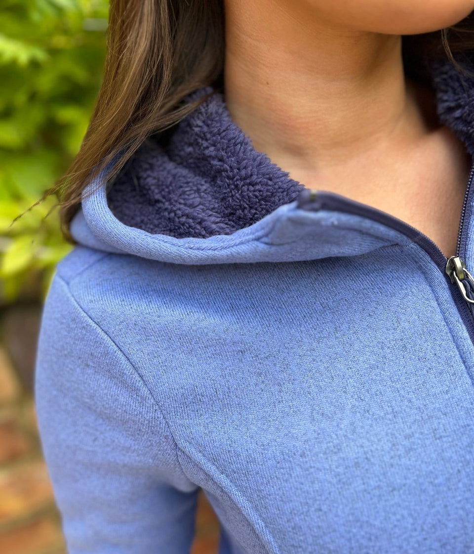 Blue Sherpa Lined Luxe Fleece