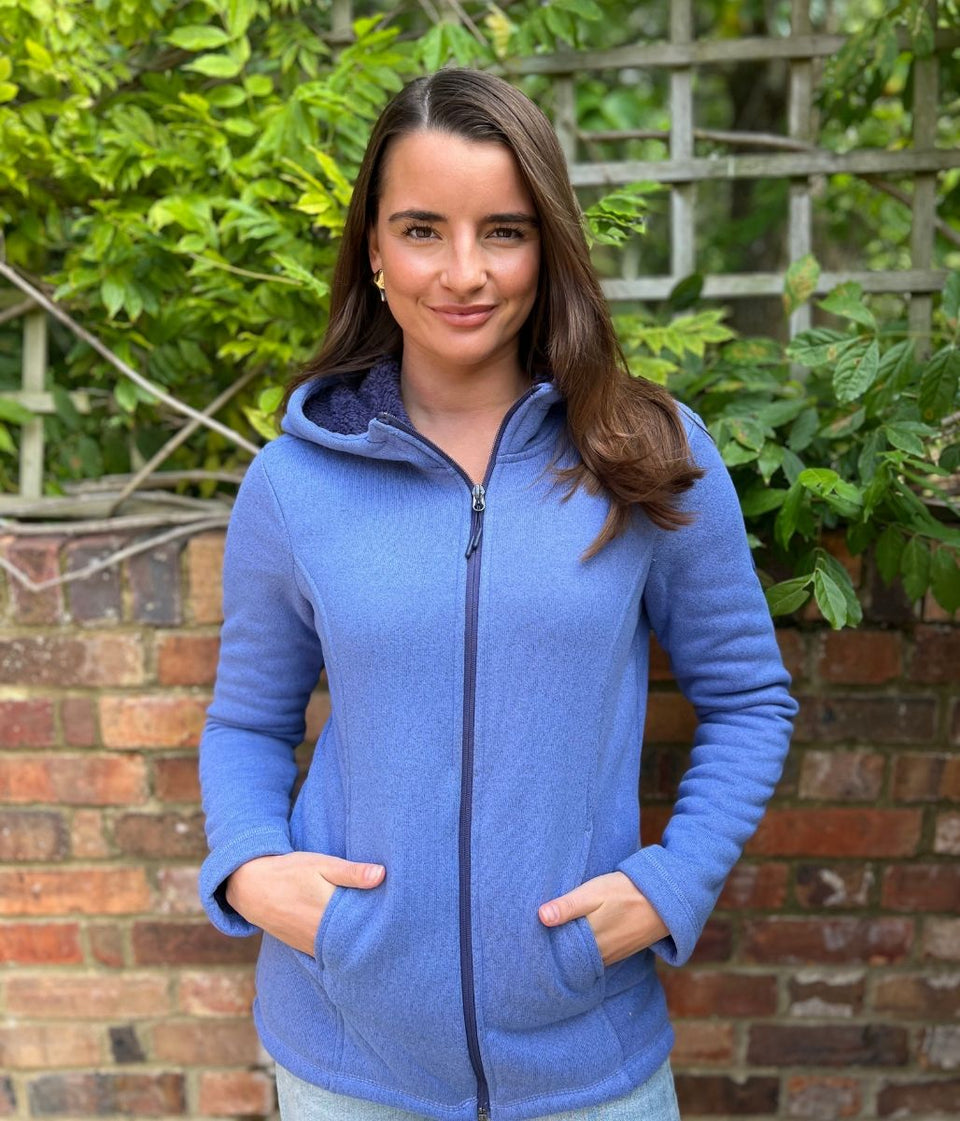 Blue Sherpa Lined Luxe Fleece
