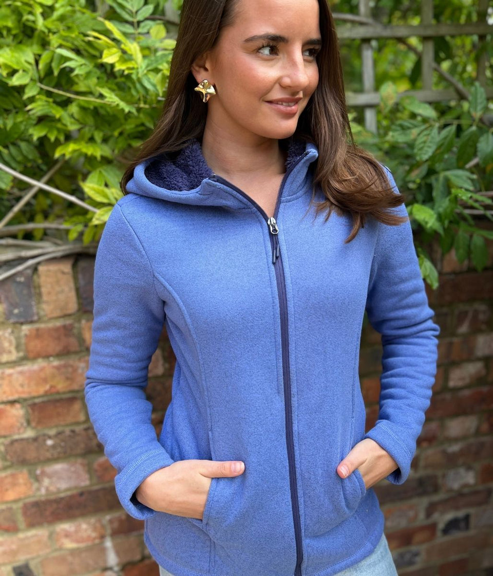 Blue Sherpa Lined Luxe Fleece