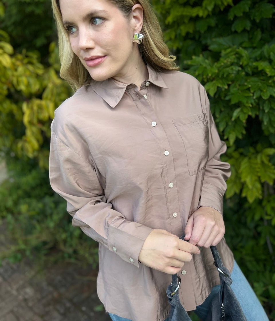 Mocha Modal Relaxed Shirt