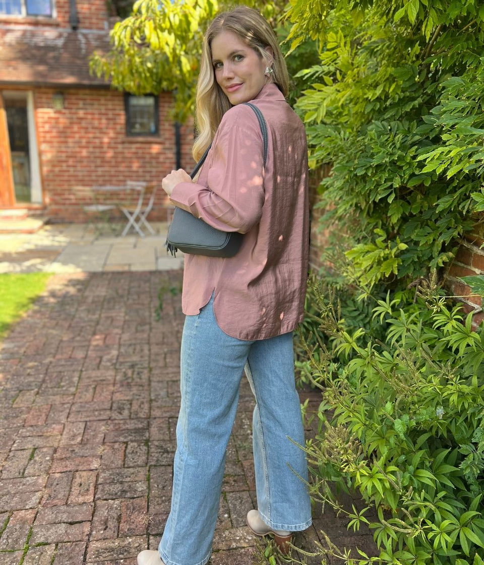 Pink Modal Relaxed Shirt