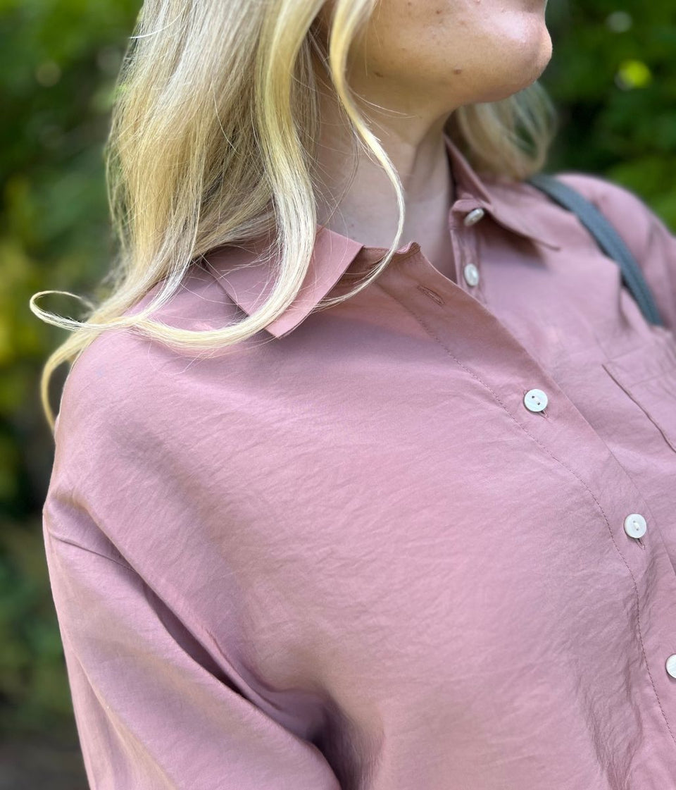 Pink Modal Relaxed Shirt