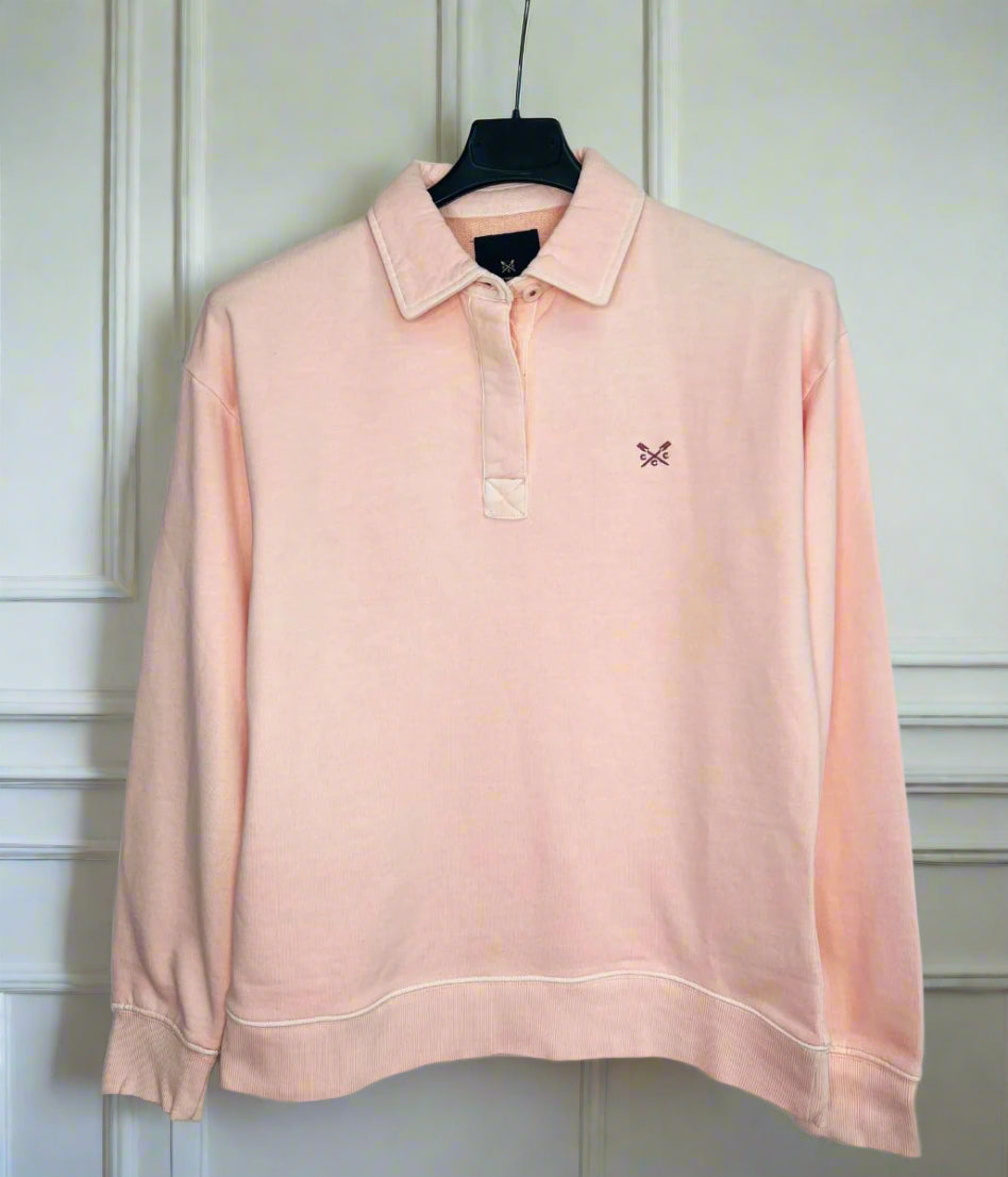 Pale Pink Pigment Dyed Rugger Sweatshirt
