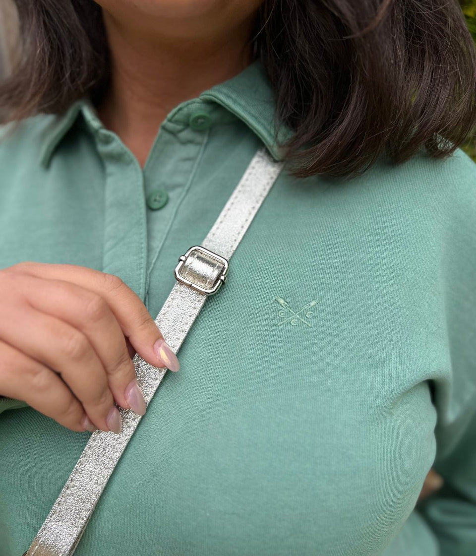 Green Pigment Dyed Rugger Sweatshirt