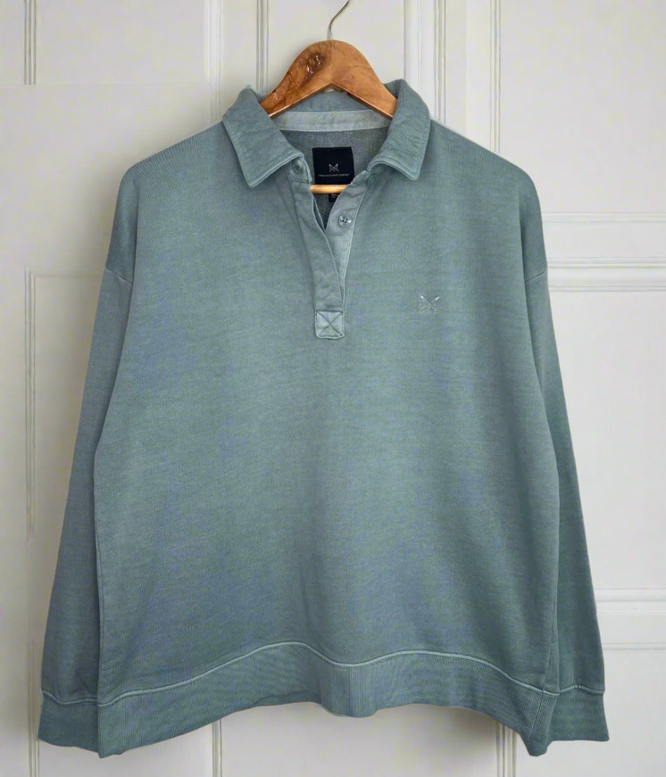 Blue Pigment Dyed Rugger Sweatshirt