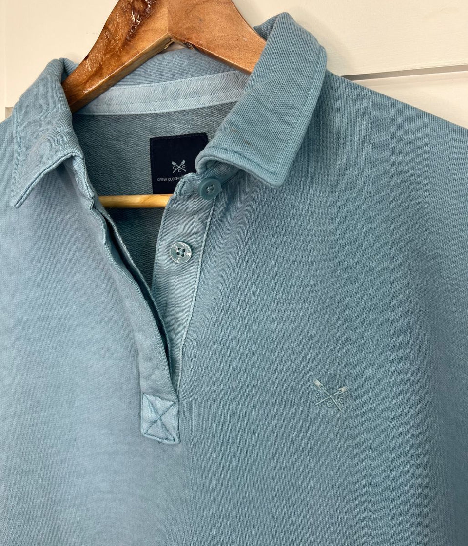 Blue Pigment Dyed Rugger Sweatshirt