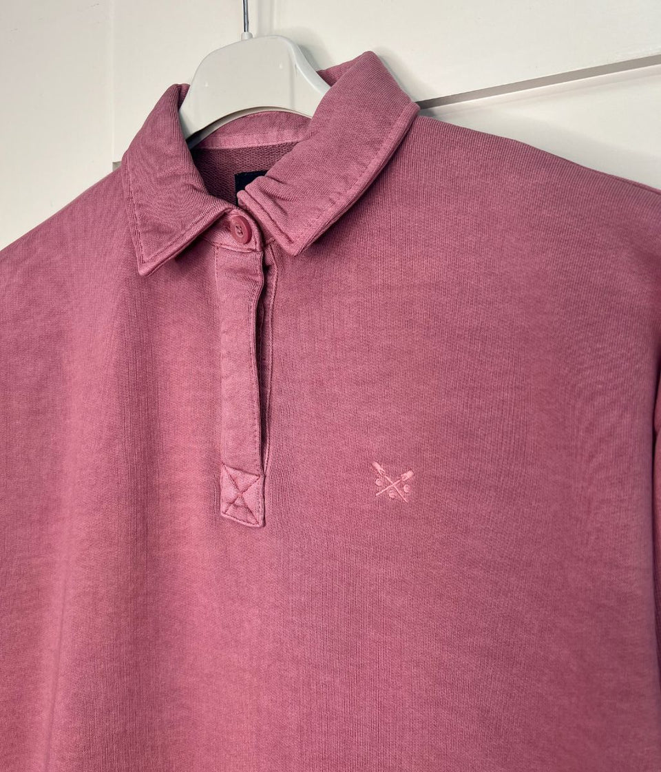 Pink Pigment Dyed Rugger Sweatshirt