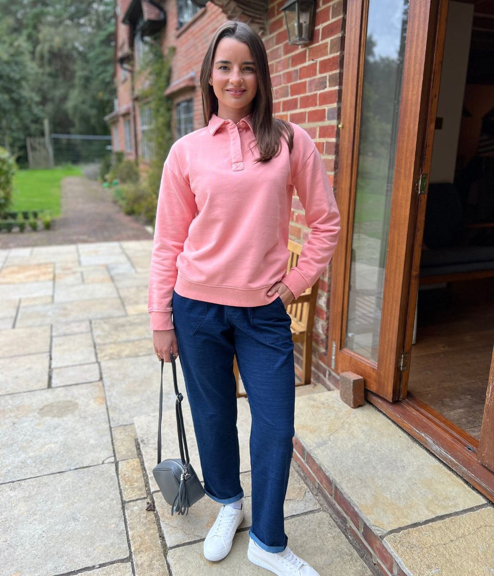 Peach Pigment Dyed Rugger Sweatshirt
