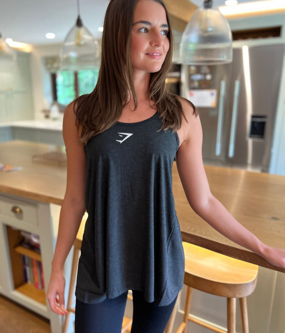 Black Ark Switchback Vest Top