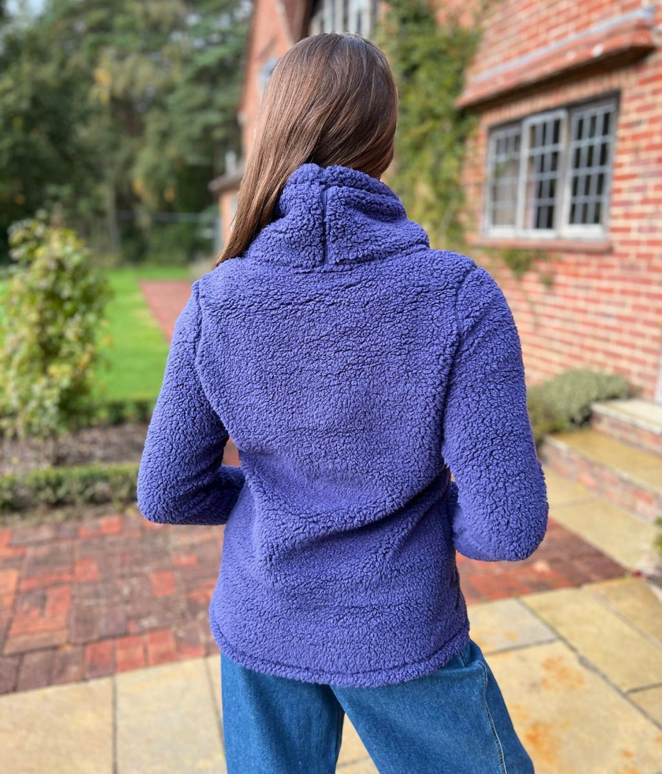 Lazy Jacks Navy Roll Neck Snug Fleece